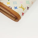 LOUIS VUITTON Multicolor Portefeuille Viennois Wallet White M92987 Auth 130787-7