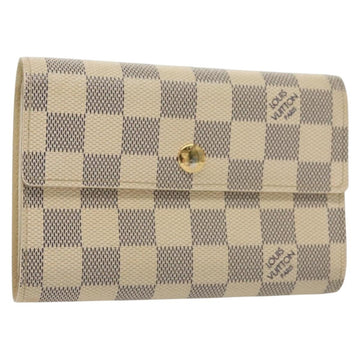 LOUIS VUITTON Damier Azur Portefeuille Alexandra Wallet N63068 LV Auth 130788