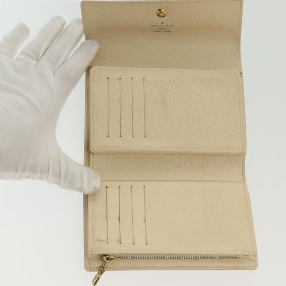 LOUIS VUITTON Damier Azur Portefeuille Alexandra Wallet N63068 LV Auth 130788