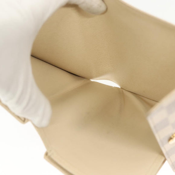 LOUIS VUITTON Damier Azur Portefeuille Alexandra Wallet N63068 LV Auth 130788