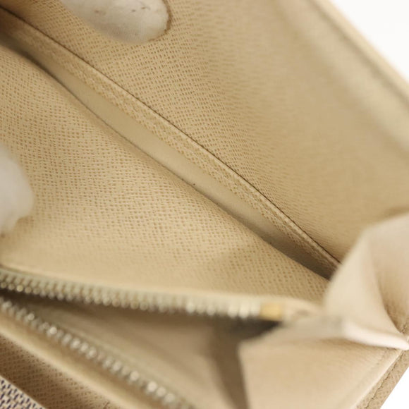 LOUIS VUITTON Damier Azur Portefeuille Alexandra Wallet N63068 LV Auth 130788