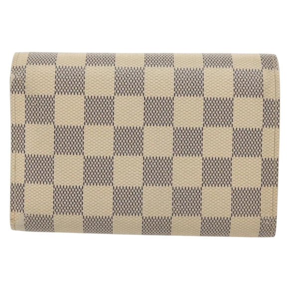 LOUIS VUITTON Damier Azur Portefeuille Alexandra Wallet N63068 LV Auth 130788