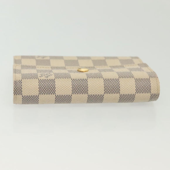 LOUIS VUITTON Damier Azur Portefeuille Alexandra Wallet N63068 LV Auth 130788