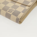 LOUIS VUITTON Damier Azur Portefeuille Alexandra Wallet N63068 LV Auth 130788-14