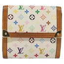 LOUIS VUITTON Multicolor Porte Monnaie Billets Cartes Credit M92983 Auth 130792-2
