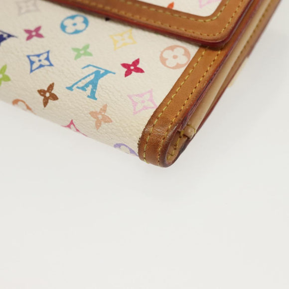 LOUIS VUITTON Multicolor Porte Monnaie Billets Cartes Credit M92983 Auth 130792