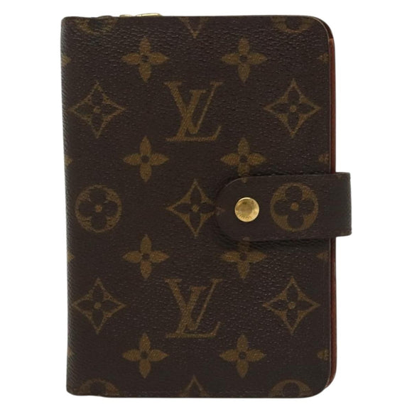 LOUIS VUITTON Monogram Porto Papie Zip Wallet M61207 LV Auth 130795