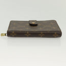 LOUIS VUITTON Monogram Porto Papie Zip Wallet M61207 LV Auth 130795-4
