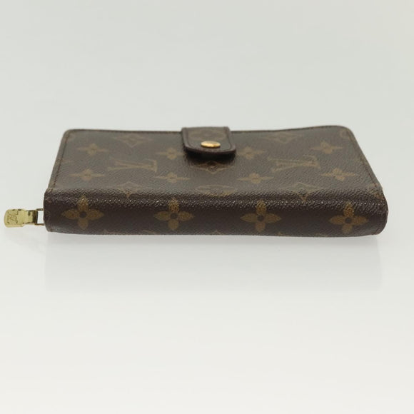LOUIS VUITTON Monogram Porto Papie Zip Wallet M61207 LV Auth 130795