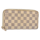 LOUIS VUITTON Damier Azur Zippy Wallet Long Wallet N60019 LV Auth 130796-1