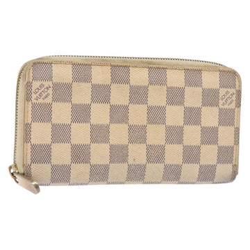 LOUIS VUITTON Damier Azur Zippy Wallet Long Wallet N60019 LV Auth 130796