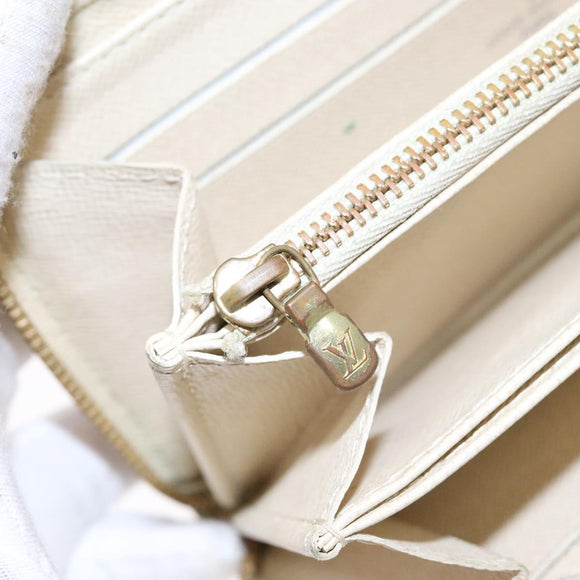 LOUIS VUITTON Damier Azur Zippy Wallet Long Wallet N60019 LV Auth 130796