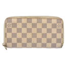 LOUIS VUITTON Damier Azur Zippy Wallet Long Wallet N60019 LV Auth 130796-13