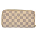 LOUIS VUITTON Damier Azur Zippy Wallet Long Wallet N60019 LV Auth 130796-2