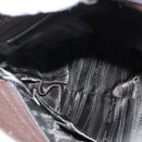 Salvatore Ferragamo Gancini Sophia Bag Leather 2way Dark Brown Auth 130806V-23