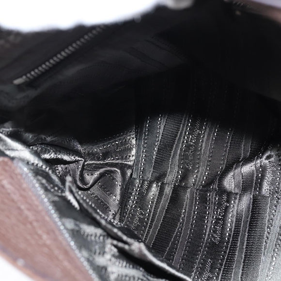 Salvatore Ferragamo Gancini Sophia Bag Leather 2way Dark Brown Auth 130806V