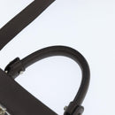 Salvatore Ferragamo Gancini Sophia Bag Leather 2way Dark Brown Auth 130806V-14