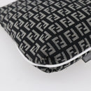 FENDI Zucchino Canvas Mamma bucket Shoulder Bag Brown Gold Auth 130807V-17