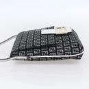 FENDI Zucchino Canvas Mamma bucket Shoulder Bag Brown Gold Auth 130807V-3