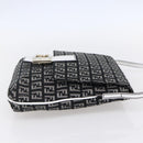 FENDI Zucchino Canvas Mamma bucket Shoulder Bag Brown Gold Auth 130807V-4