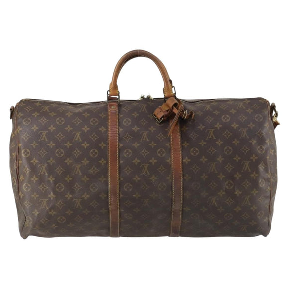 LOUIS VUITTON Monogram Keepall Bandouliere 60 Boston Bag M41412 LV Auth 130812