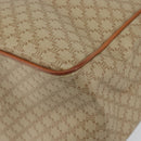 CELINE Macadam Canvas Shoulder Bag PVC Beige Gold Auth 130820-14