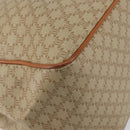 CELINE Macadam Canvas Shoulder Bag PVC Beige Gold Auth 130820-15