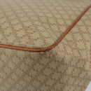 CELINE Macadam Canvas Shoulder Bag PVC Beige Gold Auth 130820-16