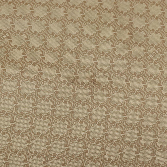 CELINE Macadam Canvas Shoulder Bag PVC Beige Gold Auth 130820