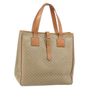 CELINE Macadam Canvas Shoulder Bag PVC Beige Gold Auth 130820-1