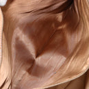 CELINE Macadam Canvas Shoulder Bag PVC Beige Gold Auth 130820-22