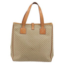 CELINE Macadam Canvas Shoulder Bag PVC Beige Gold Auth 130820-2