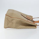 CELINE Macadam Canvas Shoulder Bag PVC Beige Gold Auth 130820-3