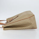 CELINE Macadam Canvas Shoulder Bag PVC Beige Gold Auth 130820-4
