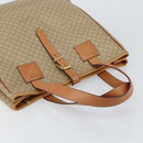 CELINE Macadam Canvas Shoulder Bag PVC Beige Gold Auth 130820-6