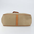 CELINE Macadam Canvas Shoulder Bag PVC Beige Gold Auth 130820-5