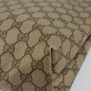 GUCCI GG Supreme Web Sherry Line Tote Bag PVC Beige Gold 89 02 003 Auth 130821-15