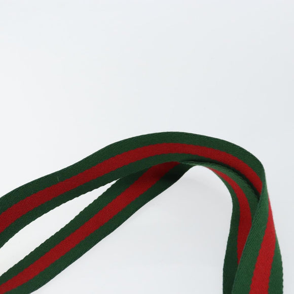 GUCCI GG Supreme Web Sherry Line Tote Bag PVC Beige Gold 89 02 003 Auth 130821