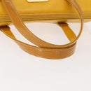 Burberrys Shoulder Bag Leather Yellow Gold Auth 130822-7