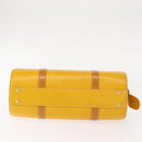 Burberrys Shoulder Bag Leather Yellow Gold Auth 130822-5
