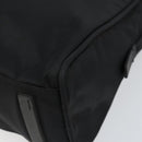 PRADA Hand Bag Nylon Black Silver Auth 130824-15