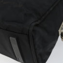 PRADA Hand Bag Nylon Black Silver Auth 130824-17