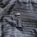 PRADA Hand Bag Nylon Black Silver Auth 130824-24