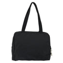 PRADA Hand Bag Nylon Black Silver Auth 130824-2