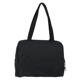 PRADA Hand Bag Nylon Black Silver Auth 130824 - 0
