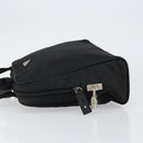 PRADA Hand Bag Nylon Black Silver Auth 130824-4
