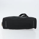 PRADA Hand Bag Nylon Black Silver Auth 130824-5