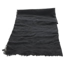 CHANEL Scarf Cashmere Black CC Auth 130826M-2