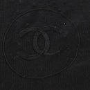 CHANEL Scarf Cashmere Black CC Auth 130826M-3