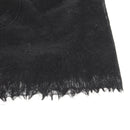 CHANEL Scarf Cashmere Black CC Auth 130826M-6